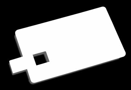 NUEV O US-38 CARD ENIGMA card en plástico. Capacidad: 4GB / 8GB. Colores: Blanco. Medidas:11.5 cm X 8 cm. Área de marca Tampografía:4.5 cm. Área de marca Impresión Digital: 8 cm X 5.2 cm.