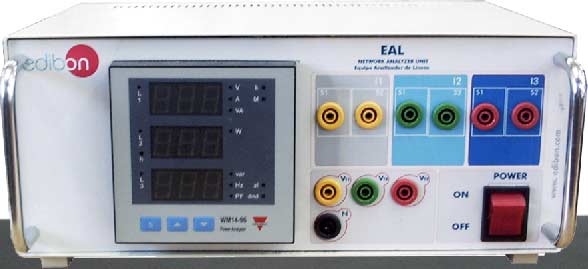 Equipamiento Didáctico Técnico Compensación de Energía Reactiva (Corrección del factor de potencia) LIELBA - AI8 Panel Frontal DISPOSICIÓN DE LOS ELEMENTOS Productos Gama de Productos Equipos 4.