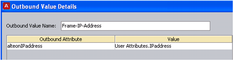 Configuración de Avaya VPN Gateway Los valores de atributo de salida se pueden configurar en valores estáticos o se pueden asignar en atributos de usuario en la base de datos del servidor local