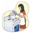 Si utiliza una cocina a gas, verifique que las llamas sean azules, ya que las amarillas indican que la combustión no es adecuada. 3.
