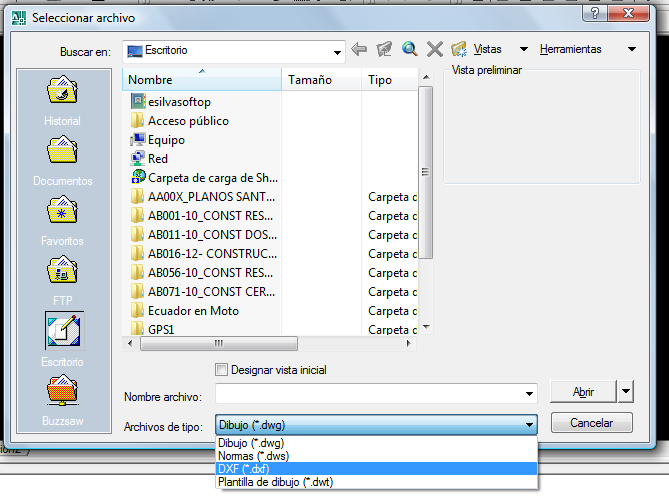 COMO ABRIR UN ARCHIVO DXF EN AUTOCAD Y EDITARLO: Es tan sencillo como abrir un archivo DWG.