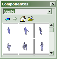 Explorador de Componentes Los Componentes se listan e insertan desde el Explorador de Componentes. Para abrir el Explorador de Componentes, seleccione Componentes en el Menú Ver.