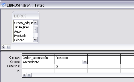 Base de datos Access - 13/24 4.- Filtro u orden avanzado Este tipo de filtro ofrece muchas más posibilidades a la hora de establecer las condiciones del filtro y el orden de presentación de los datos.