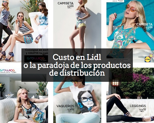 Figura 39. Campaña de Lidl en textil. Diseños de Custo. Fuente: Puertollano (2014) Lidl, además, ayuda a sus proveedores a exportar productos a Europa (por valor de 1.200 millones de euros).