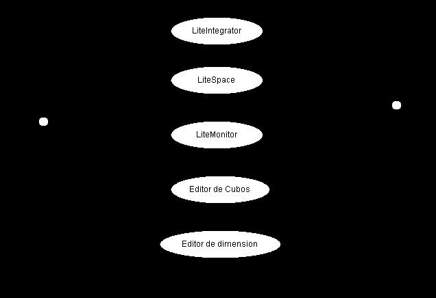 Figura 7: Uso módulos de Litebi En la figura 7 se puede observar los módulos que, en la mayoría de los casos, tienen a cargo el Consultor y el Usuario final.