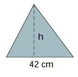 7. Calcular: a) La base de un triángulo de 14 cm² de área y 4 cm de