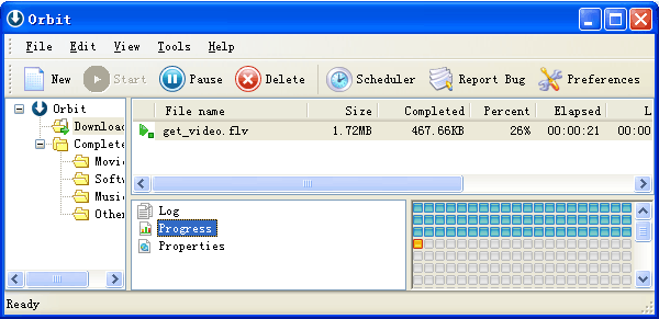 Orbit Downloader Programa gestor de descargas que posee las características clásicas de este tipo de aplicaciones como descargas simultáneas, pausar y reanudar descargas, monitorización de explorador