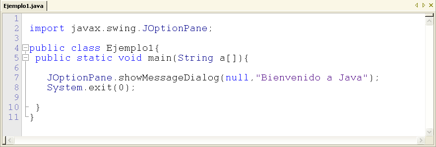 Programas en Java Incluir