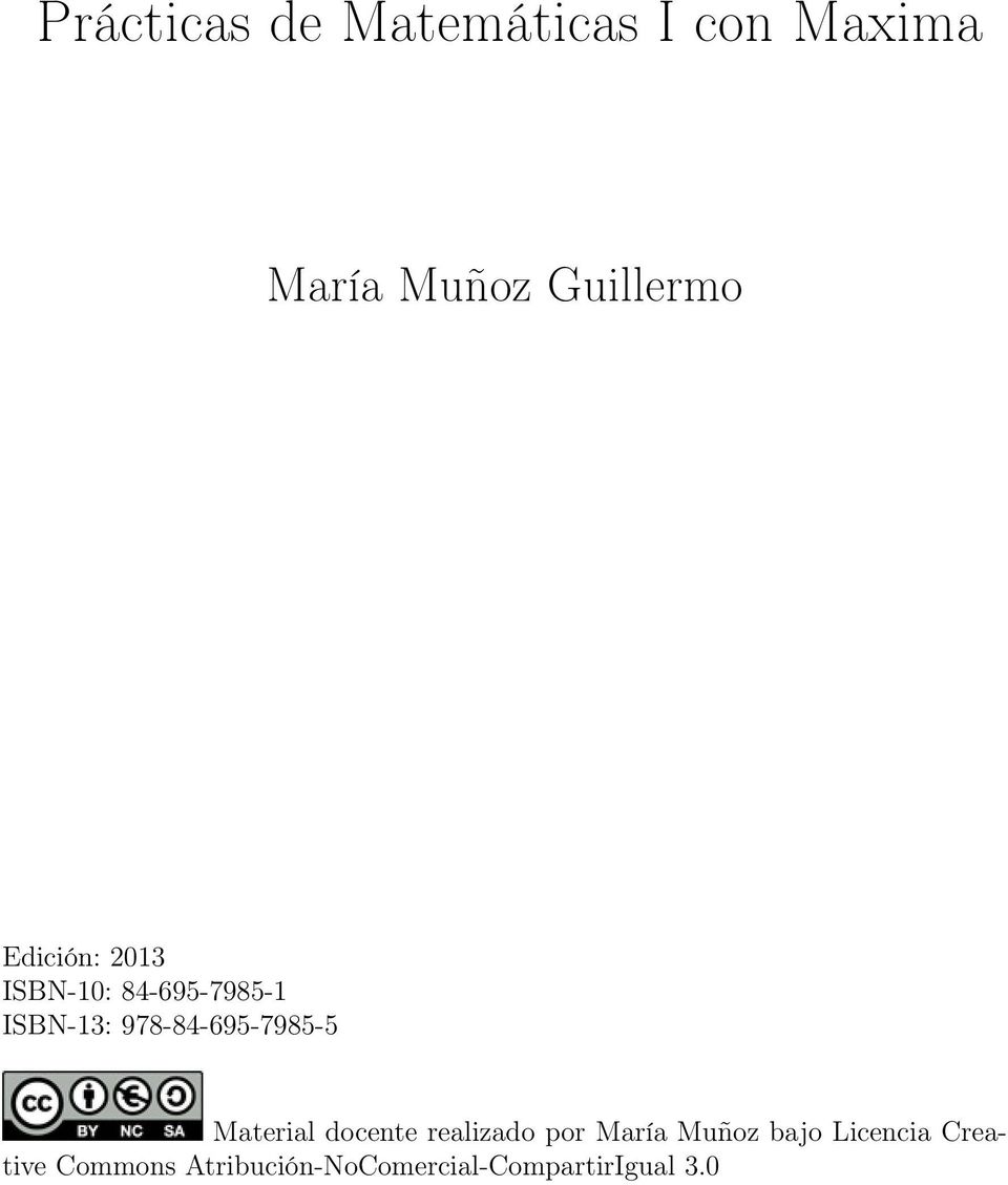 978-84-695-7985-5 Material docente realizado por María