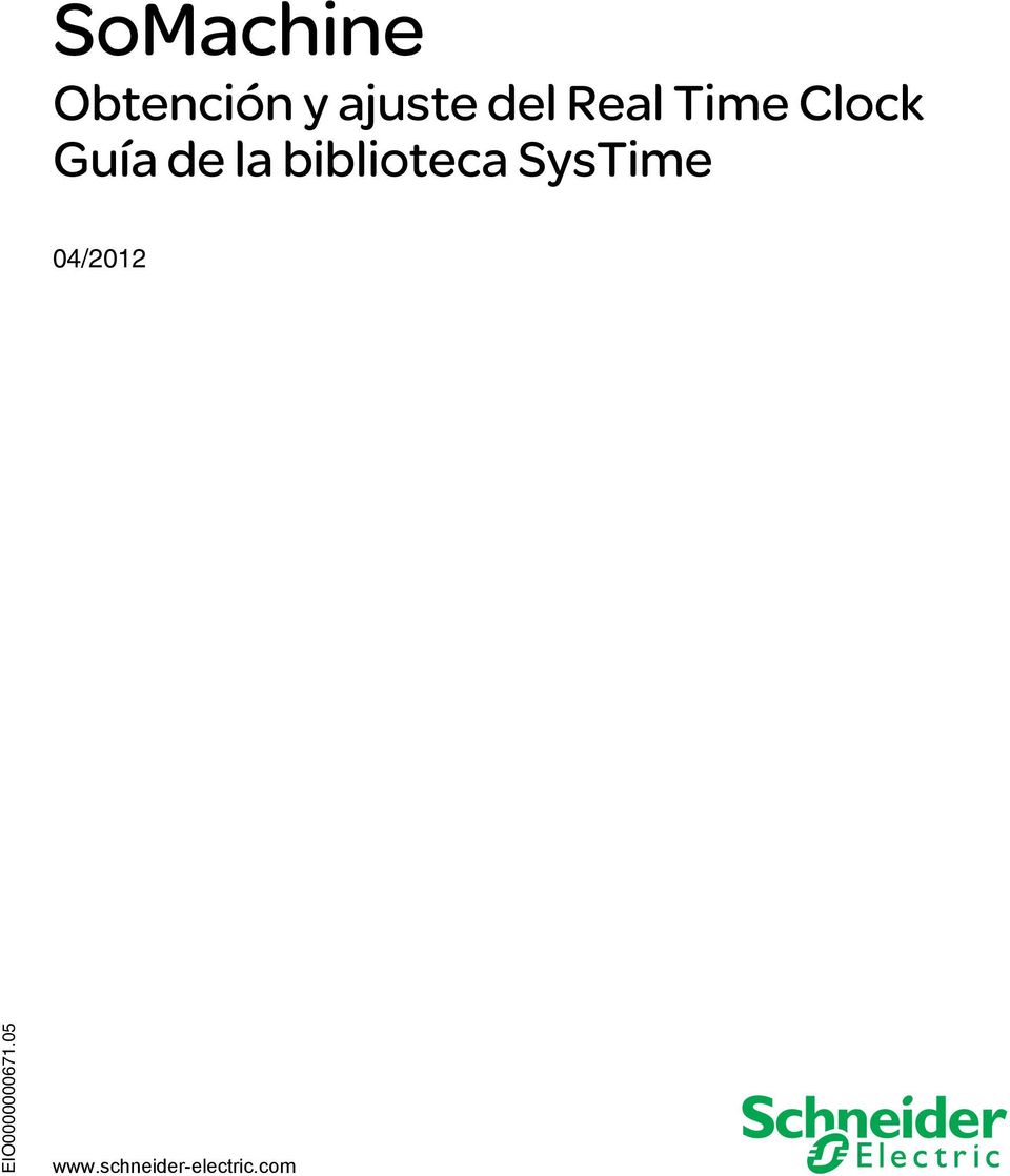 Time Clock Guía de la biblioteca SysTime