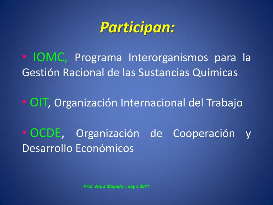 OIT, Organización Internacional del Trabajo
