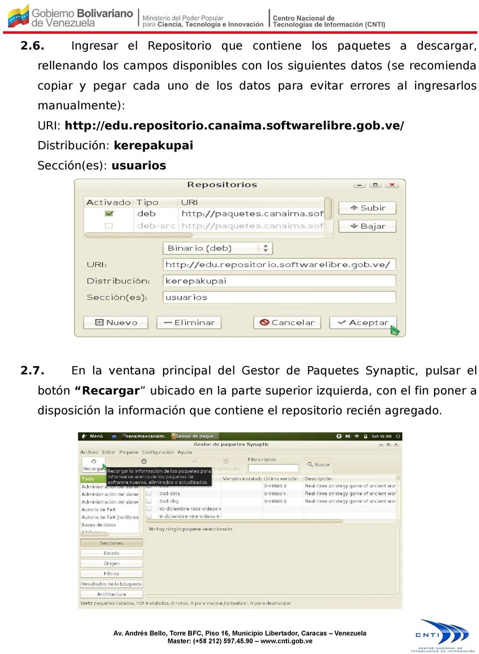 softwarelibre.gob.ve/ Distribución: kerepakupai Sección(es): usuarios 2.7.