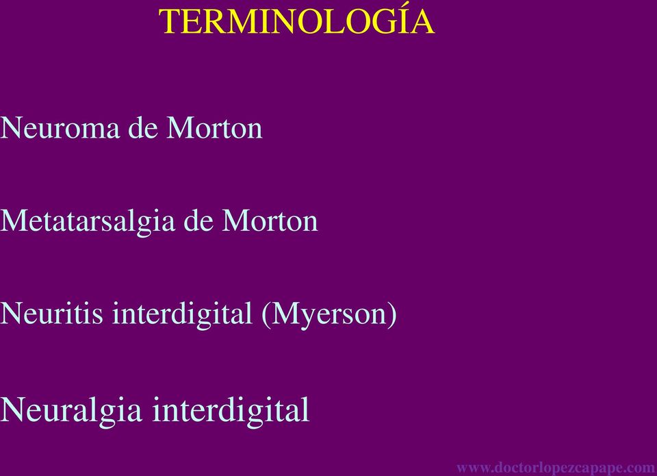 Morton Neuritis