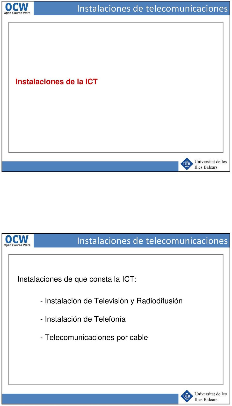 Televisión y Radiodifusión - Instalación