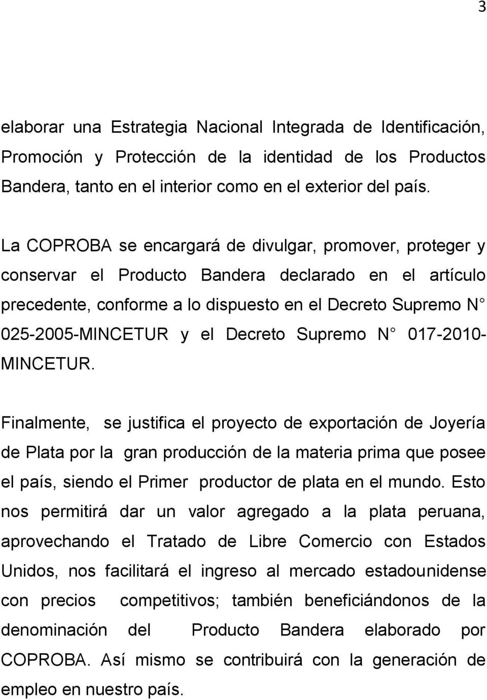 Decreto Supremo N 017-2010- MINCETUR.
