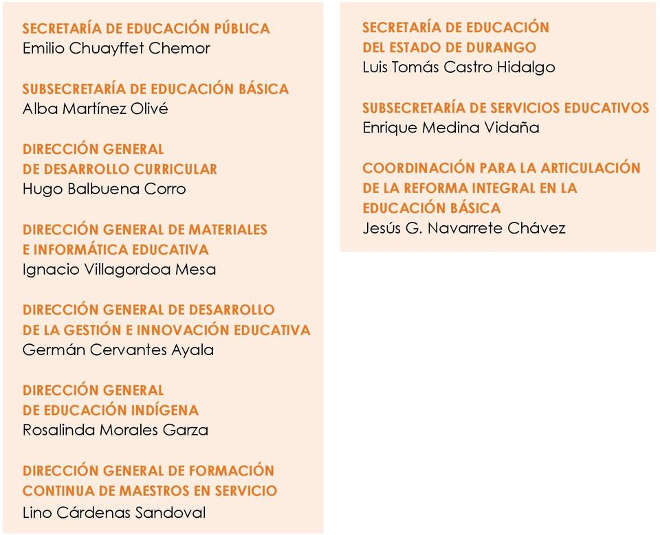 Enrique Medina Vidaña Coordinación para la Articulación de la Reforma Integral en la Educación Básica Jesús G.
