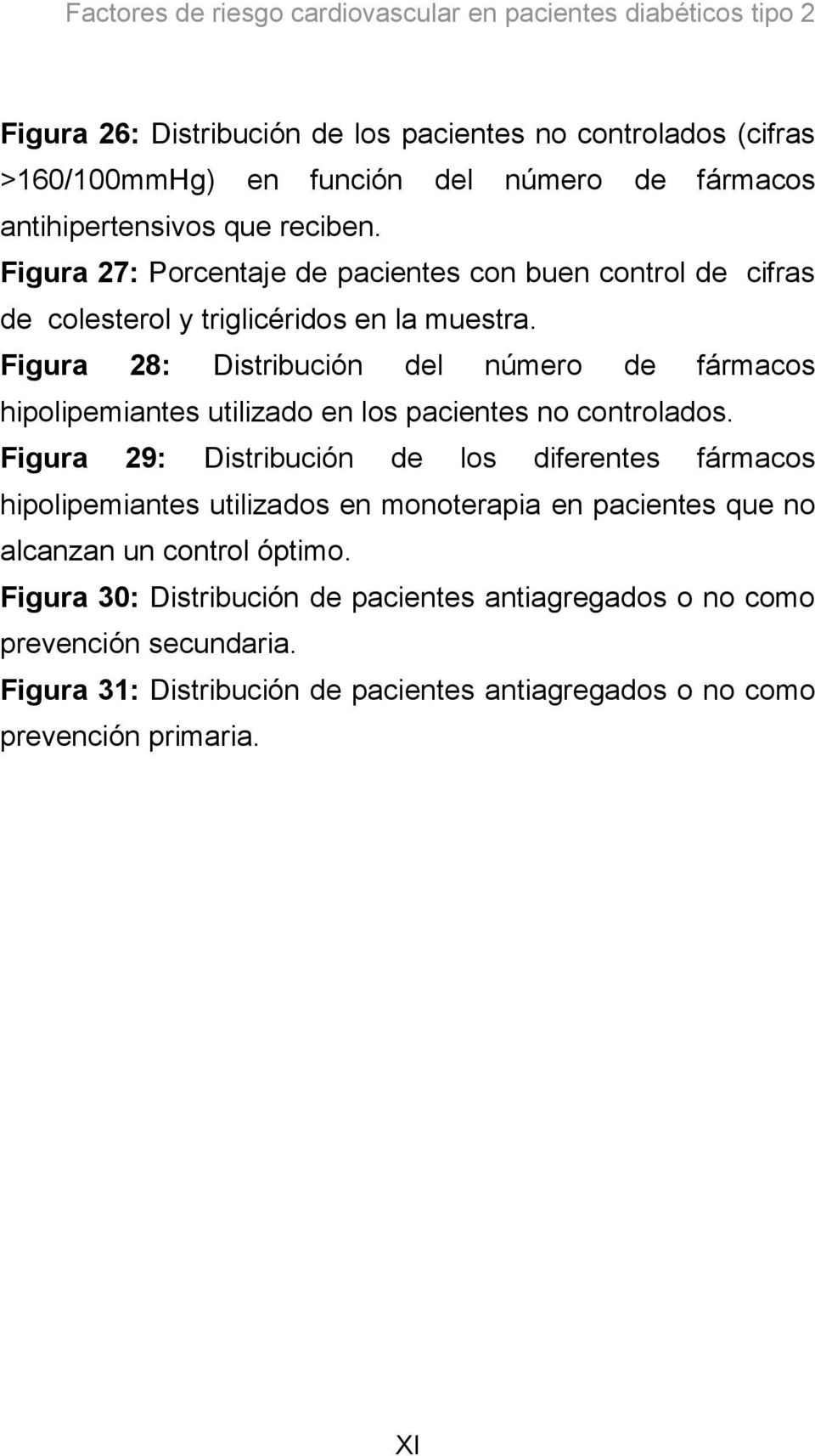 Figura 28: Distribución del número de fármacos hipolipemiantes utilizado en los pacientes no controlados.