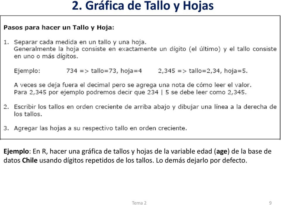 (age) de la base de datos Chile usando dígitos