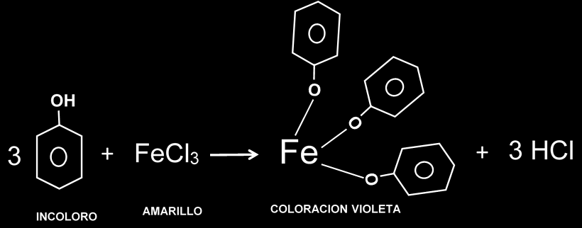 9. Complete las siguientes ecuaciones de la reacción de Lucas a) b) c) FENOLES Son moléculas que contienen el grupo hidroxilo unido a un anillo aromático El fenol en sí, es un compuesto soluble en