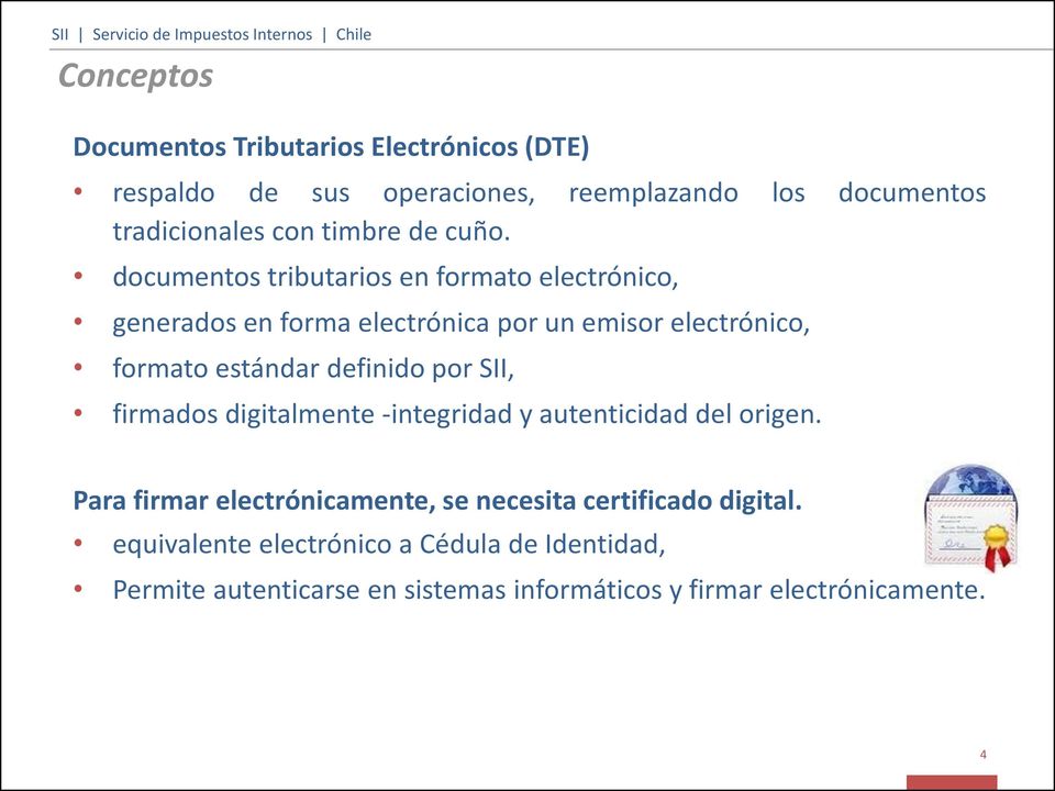 documentos tributarios en formato electrónico, generados en forma electrónica por un emisor electrónico, formato estándar definido