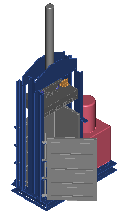 11. Compactador de los residuos triturados para disminuir su volumen y facilitar el manejo de los