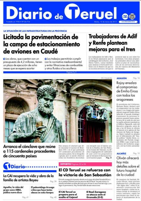 DIARIO DE TERUEL Líderes de audiencia en la provincia de Teruel. Diario de Teruel es el referente de la actualidad en la provincia.