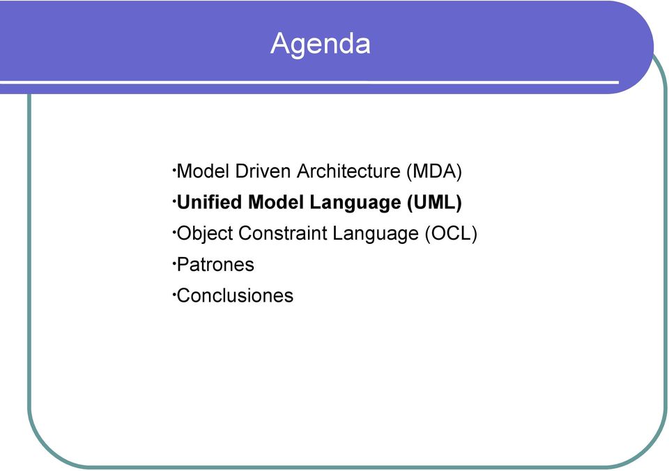 Model Language (UML) Object