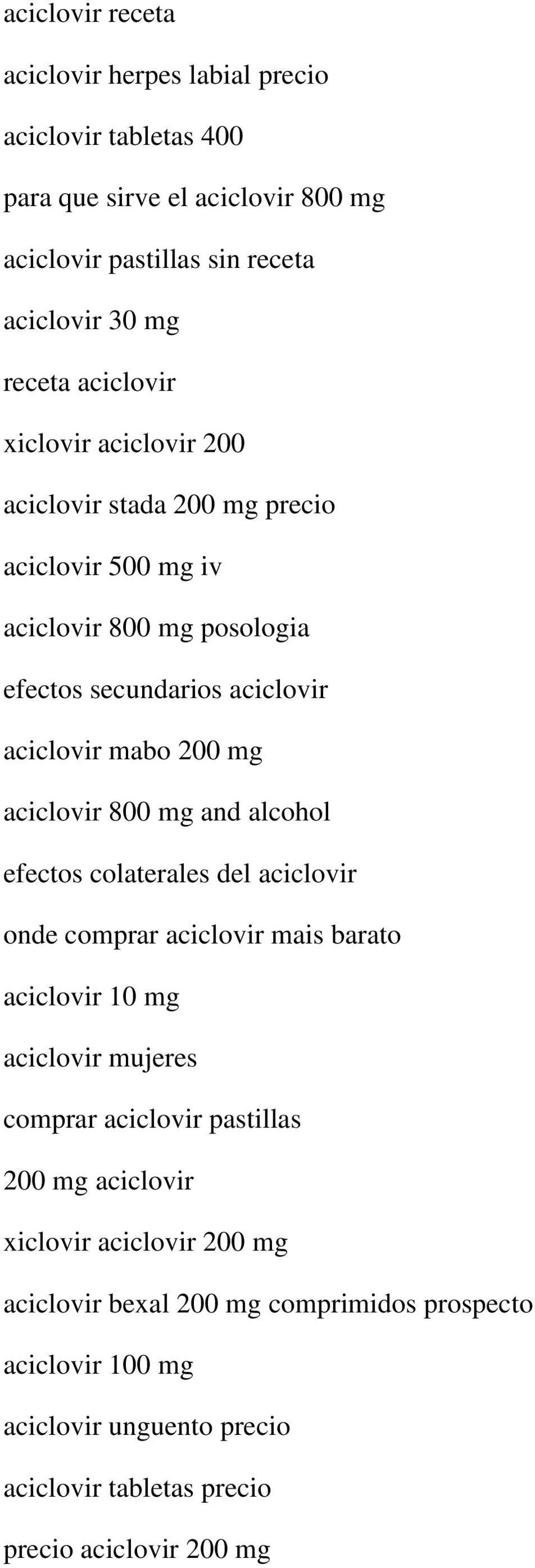 aciclovir comprimidos 600mg