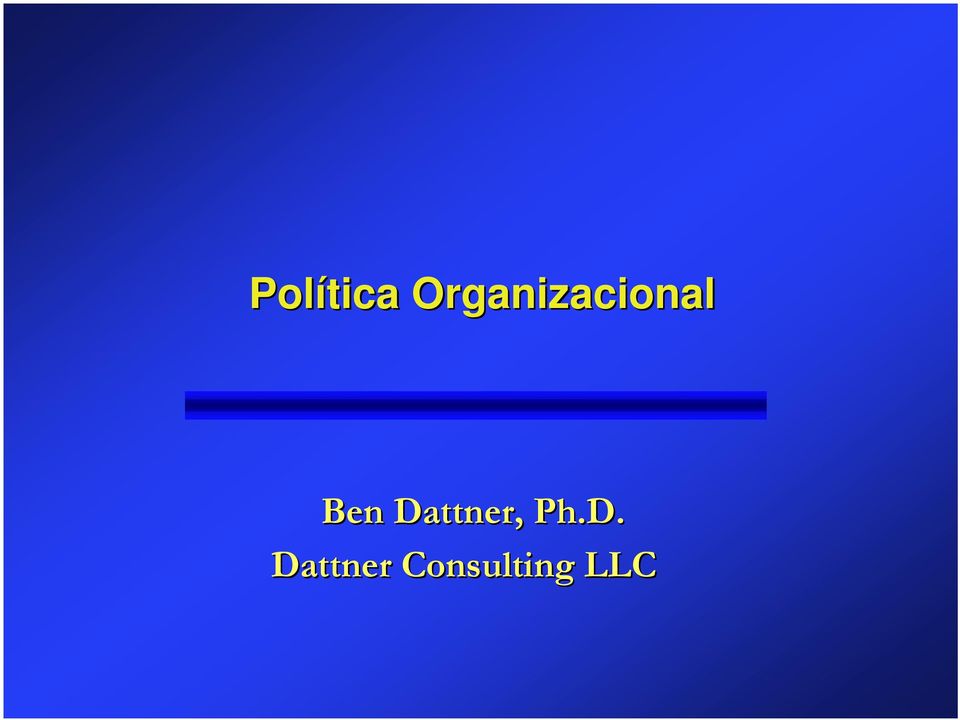 Ben Dattner, Ph.