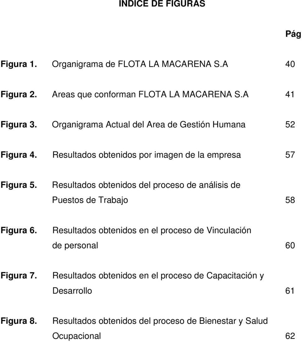 Resultados obtenidos del proceso de análisis de Puestos de Trabajo 58 Figura 6.