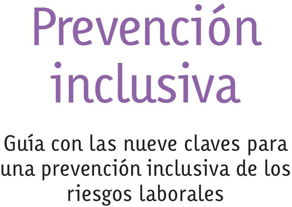 una prevención inclusiva
