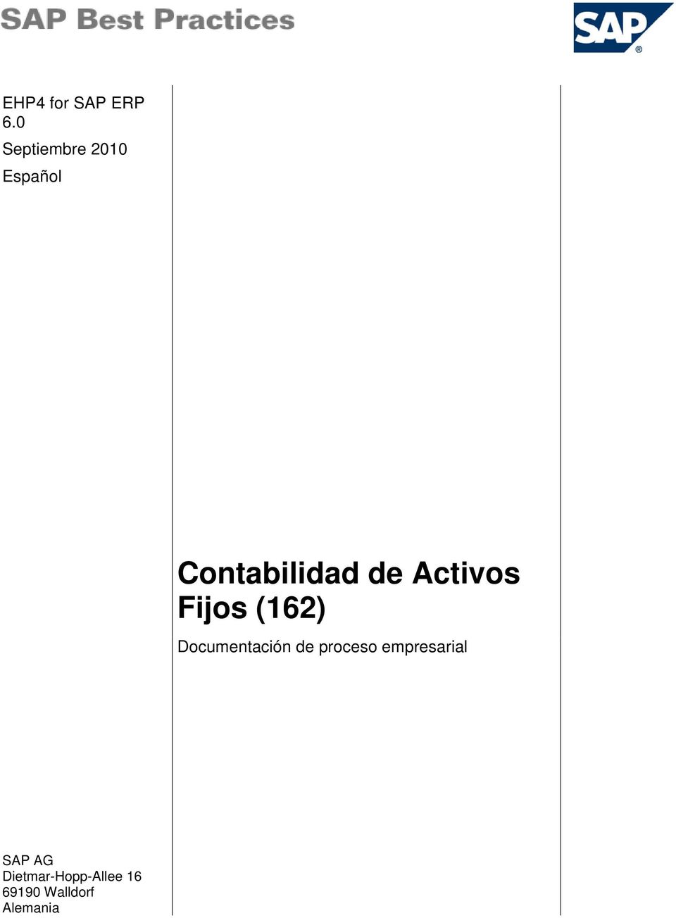 Activos Fijos (162) Documentación de