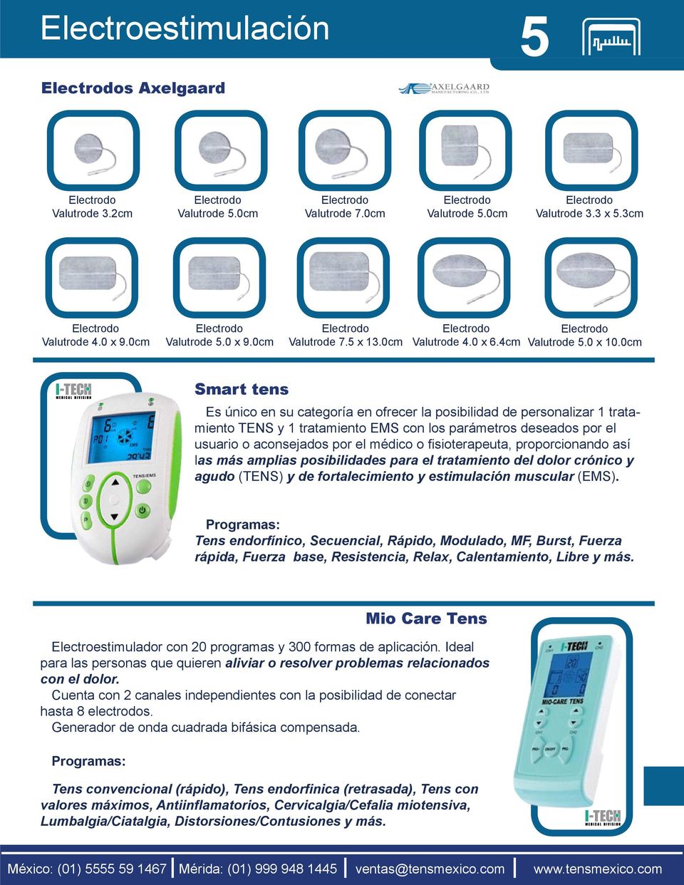 0cm Smart tens Es único en su categoría en ofrecer la posibilidad de personalizar 1 tratamiento TENS y 1 tratamiento EMS con los parámetros deseados por el usuario o aconsejados por el médico o