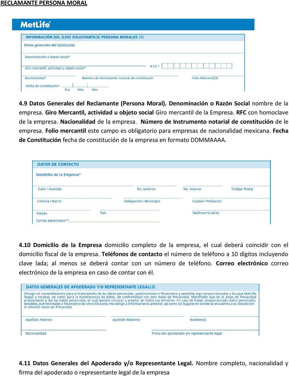 Folio mercantil este campo es obligatorio para empresas de nacionalidad mexicana. Fecha de Constitución fecha de constitución de la empresa en formato DDMMAAAA. 4.