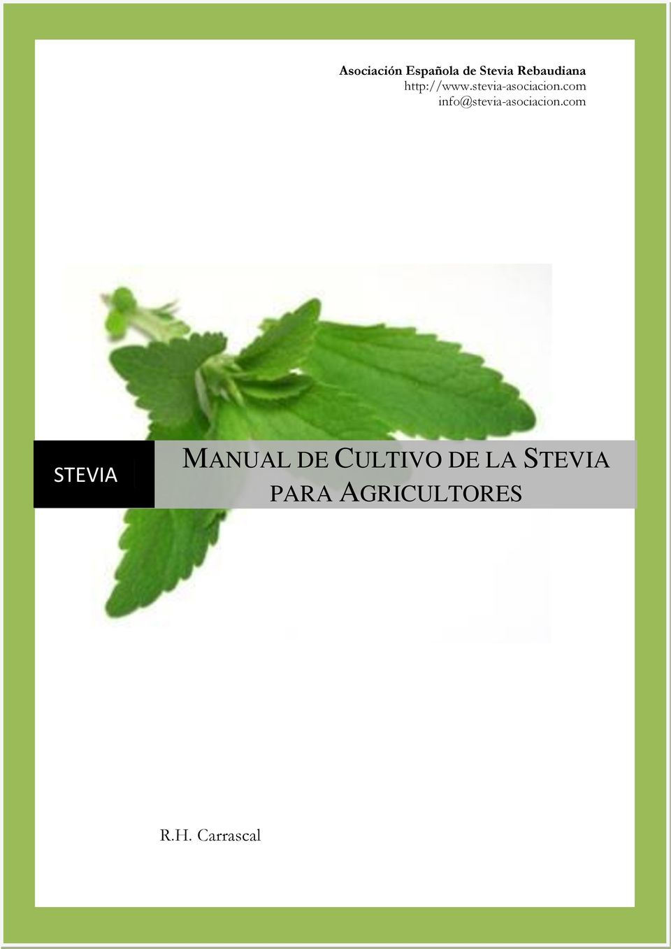com STEVIA MANUAL DE CULTIVO DE
