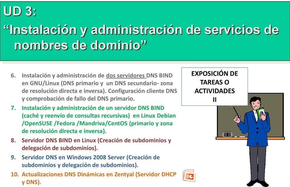 Instalación y administración de un servidor DNS BIND (caché y reenvío de consultas recursivas) en Linux Debian /OpenSUSE /Fedora /Mandriva/CentOS (primario y zona de