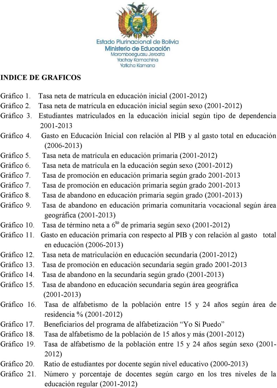 Tasa neta de matrícula en educación primaria (2001-2012) Gráfico 6. Tasa neta de matrícula en la educación según sexo (2001-2012) Gráfico 7.