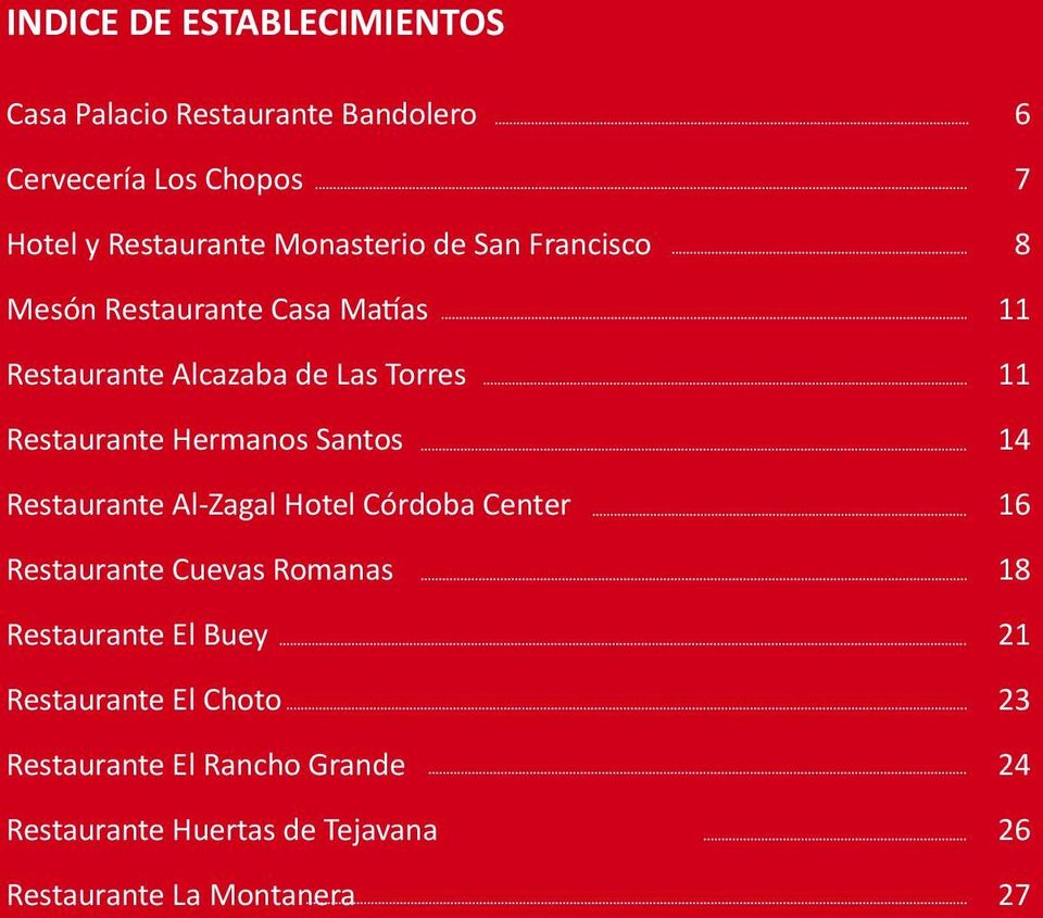 Santos Restaurante Al-Zagal Hotel Córdoba Center Restaurante Cuevas Romanas Restaurante El Buey Restaurante El