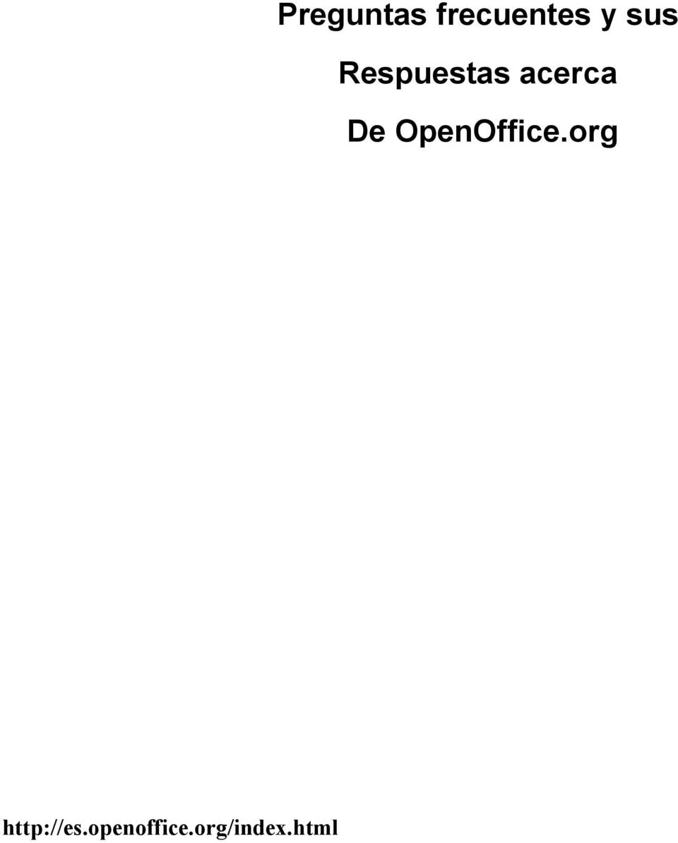 OpenOffice.org http://es.
