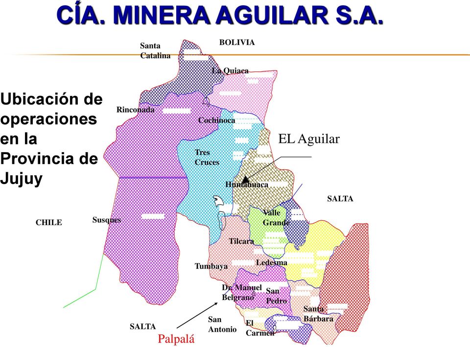 Tres Cruces Humahuaca Valle Grande EL Aguilar SALTA Tilcara Tumbaya