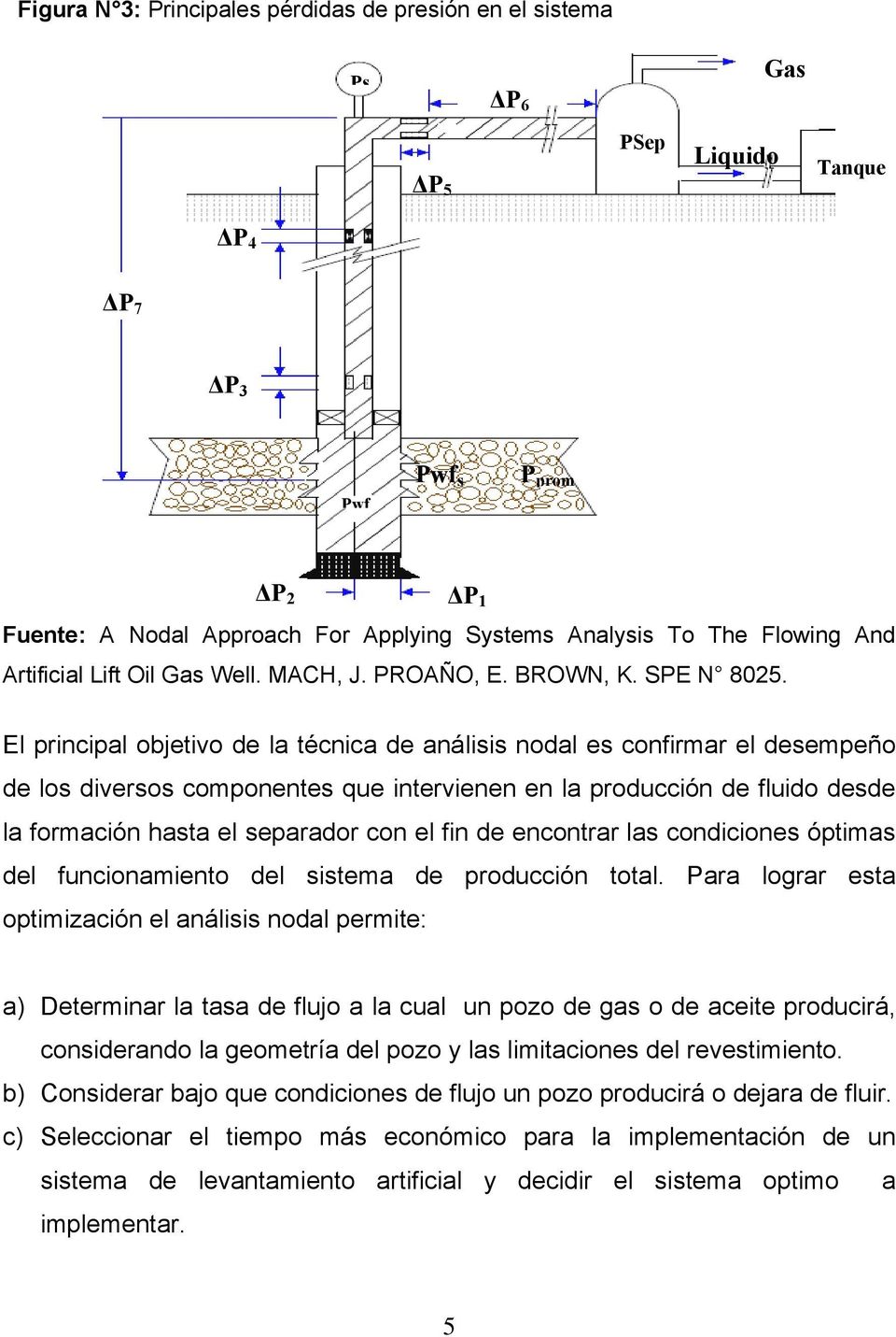 El principal objetivo de la técnica de análisis nodal es confirmar el desempeño de los diversos componentes que intervienen en la producción de fluido desde la formación hasta el separador con el fin