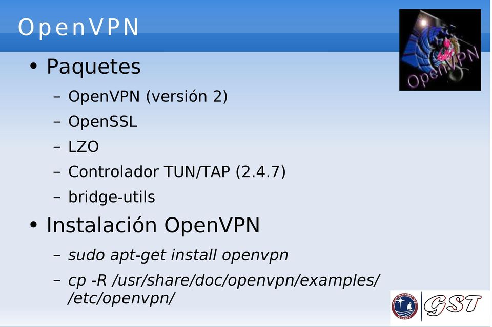 7) bridge-utils Instalación OpenVPN sudo