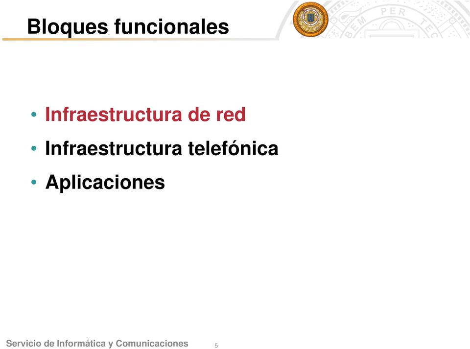 red Infraestructura