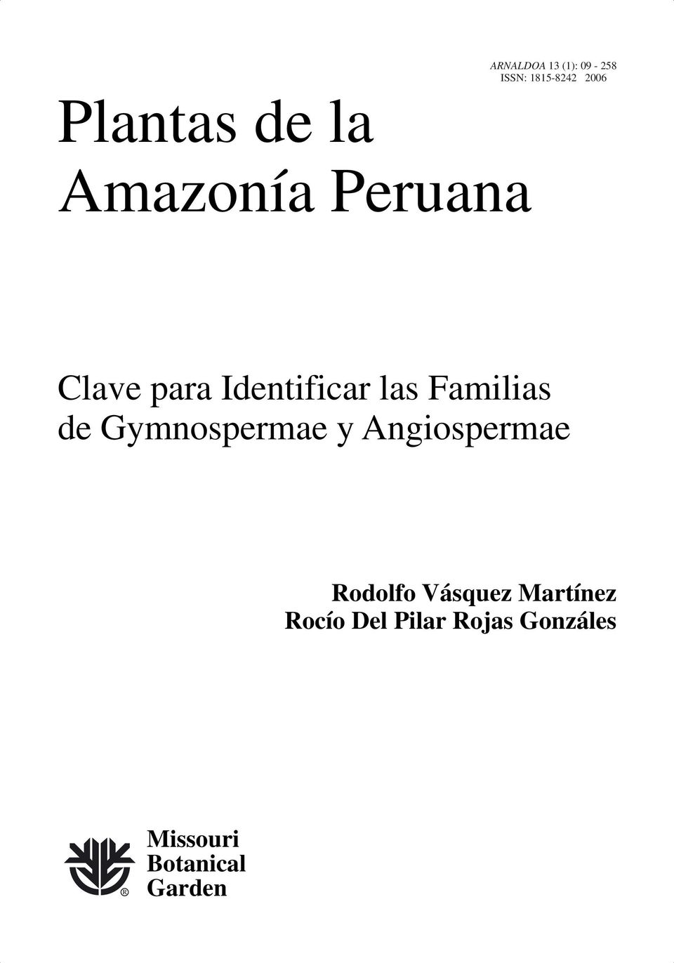 de Gymnospermae y Angiospermae Rodolfo Vásquez Martínez
