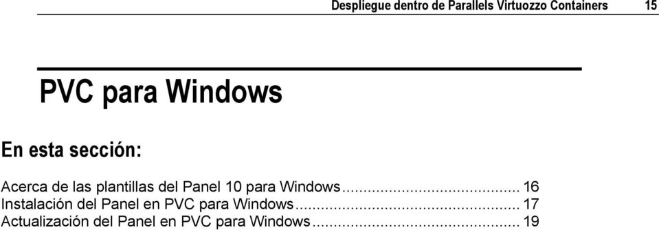 Panel 10 para Windows.