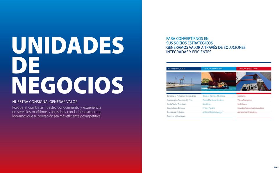 Terminales Portuarios Euroandinos Cosmos Agencia Marítima Neptunia Aeropuertos Andinos del Perú Triton Maritime Services Triton Transports Penta Tanks