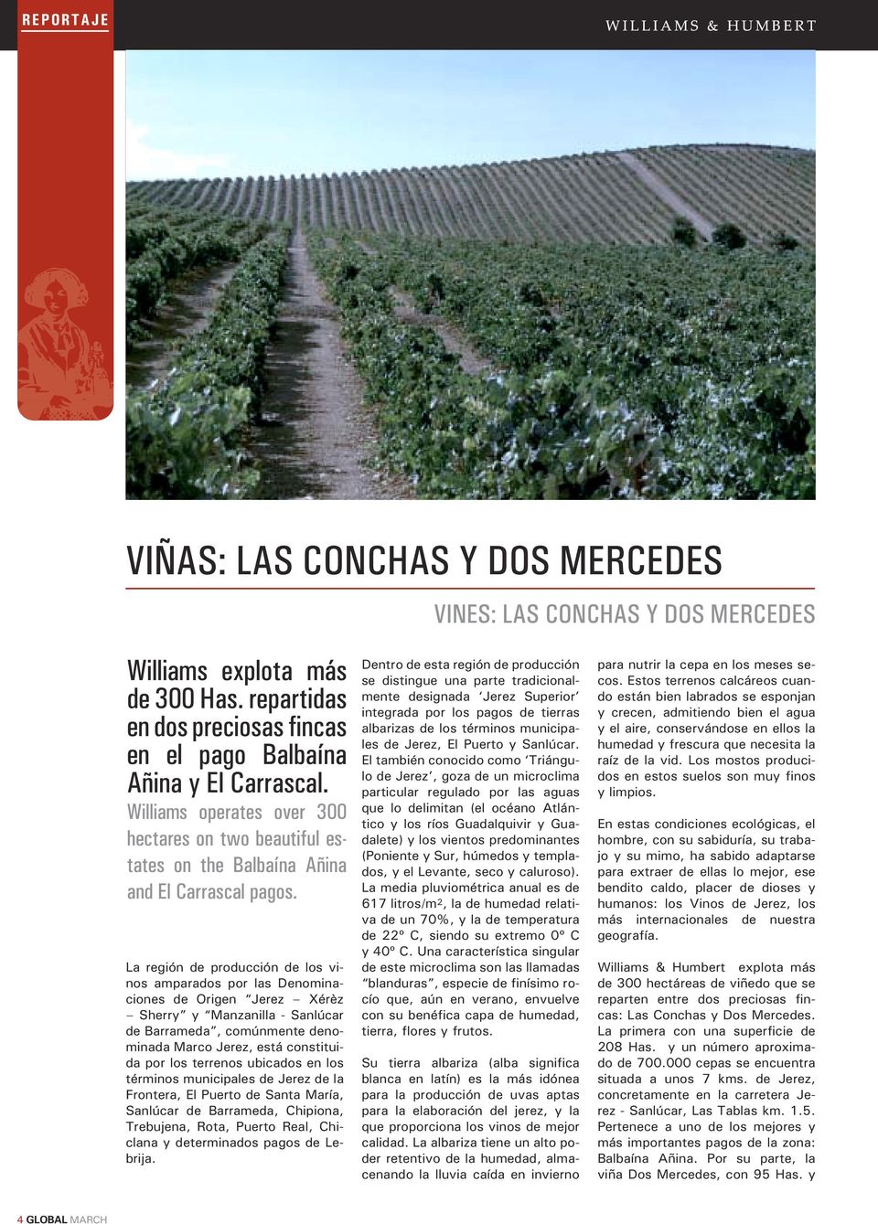 La región de producción de los vinos amparados por las Denominaciones de Origen Jerez Xérèz Sherry y Manzanilla - Sanlúcar de Barrameda, comúnmente denominada Marco Jerez, está constituida por los