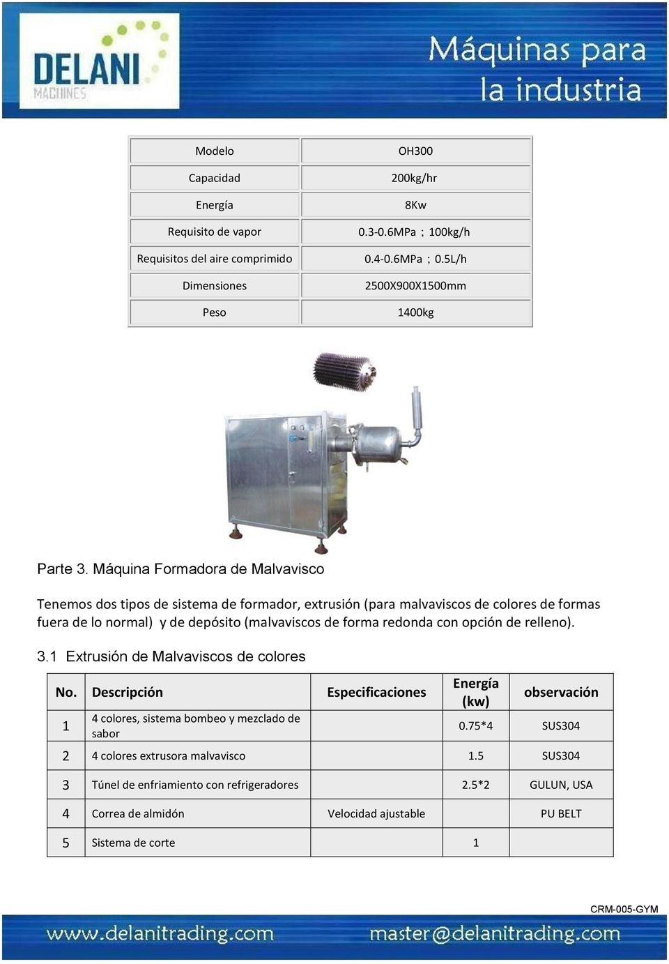 Máquina Formadora de Malvavisco Tenemos dos tipos de sistema de formador, extrusión (para malvaviscos de colores de formas fuera de lo normal) y de depósito (malvaviscos de