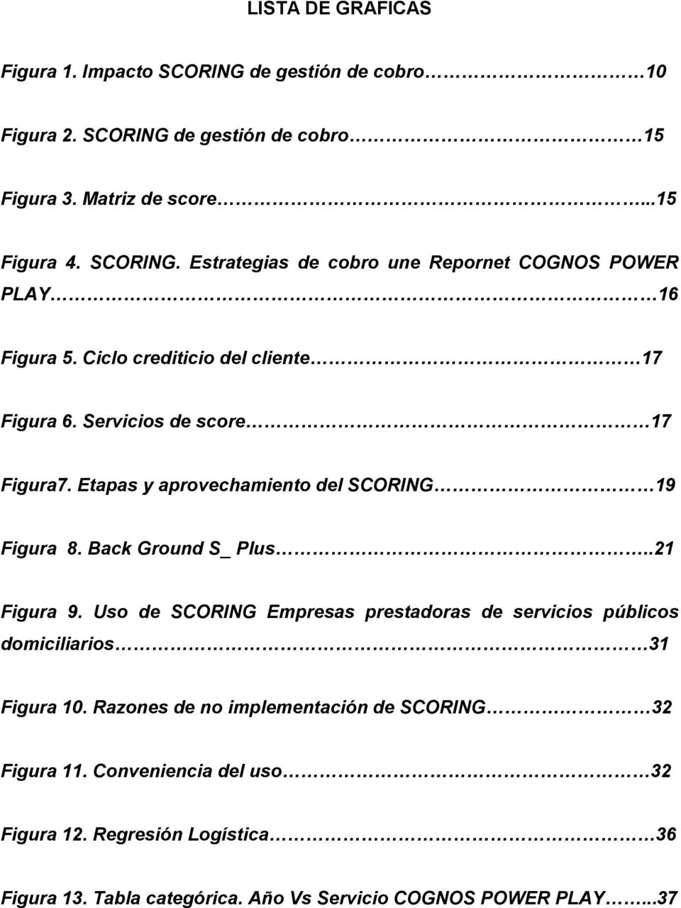 Uso de SCORING Empresas prestadoras de servicios públicos domiciliarios 31 Figura 10. Razones de no implementación de SCORING 32 Figura 11.