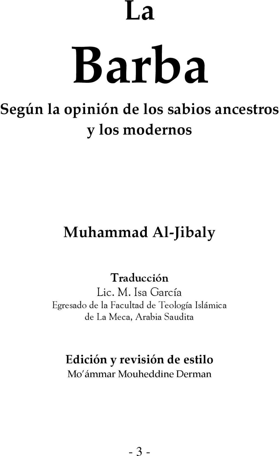 hammad Al-Jibaly Traducción Lic. M.
